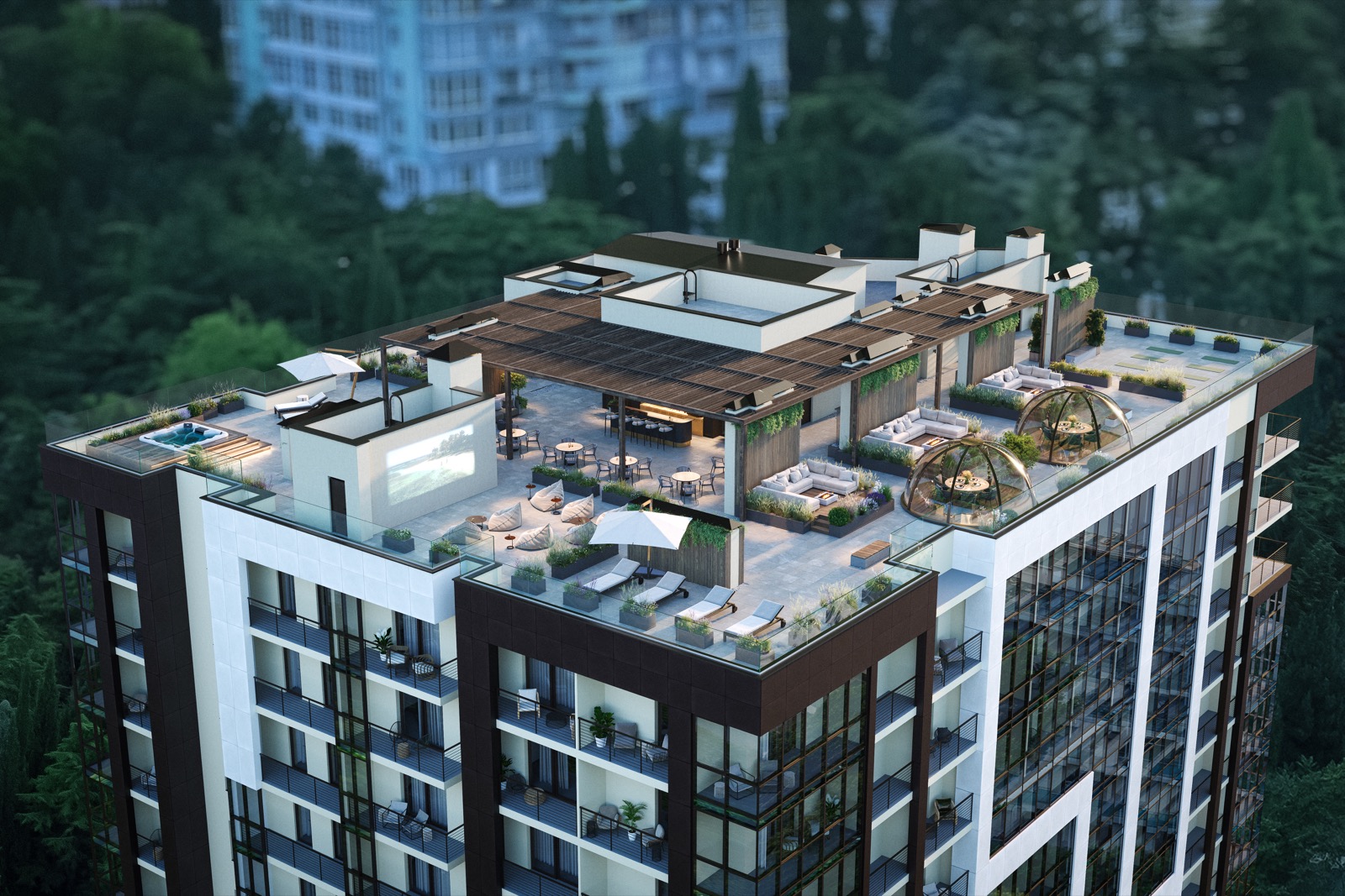 Панорамная терраса Park Plaza